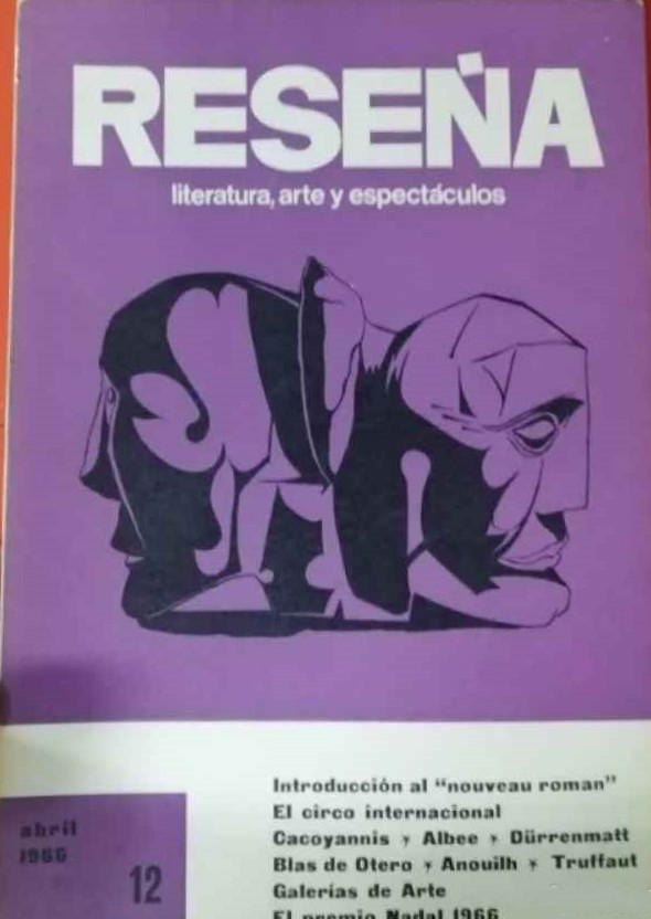RESENA magazine side cover Issue 12  April 1966