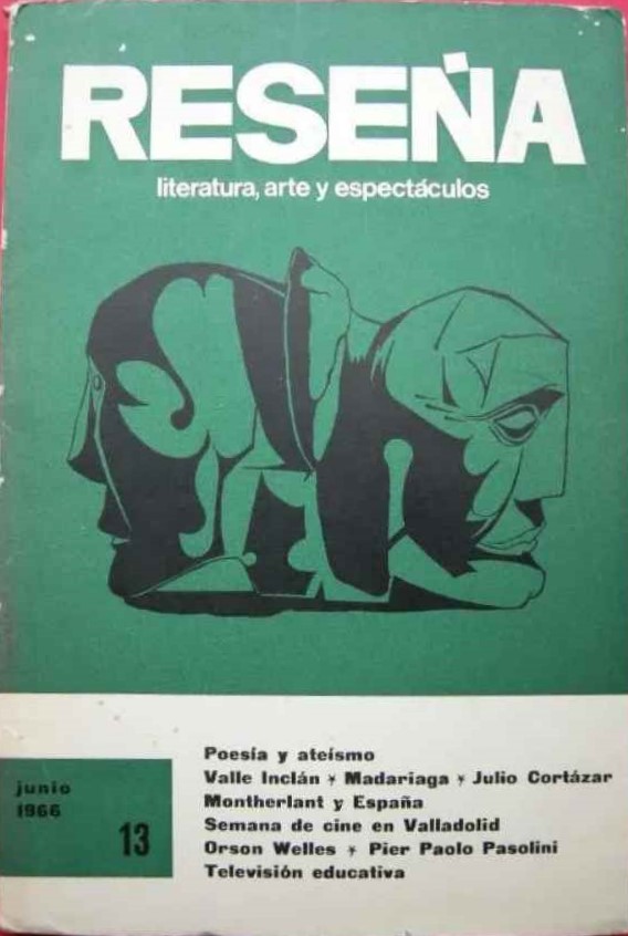 RESENA magazine side cover Issue 13  June 1966