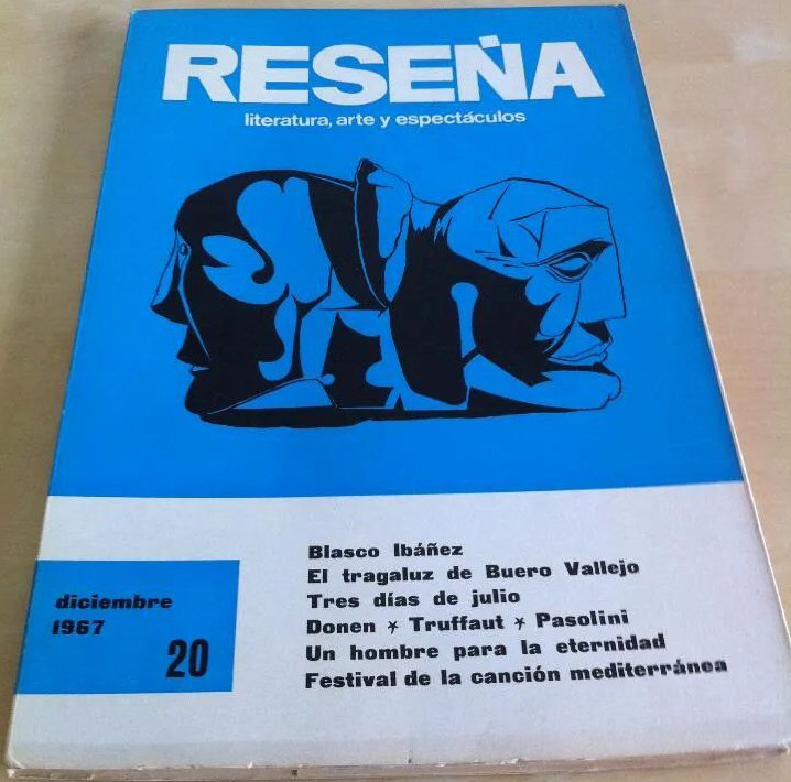 RESENA magazine side cover Issue 20  December 1967