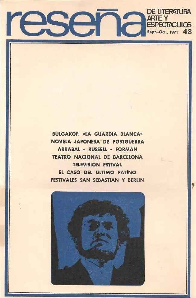 RESENA magazine side cover Issue 48  September/October 1971