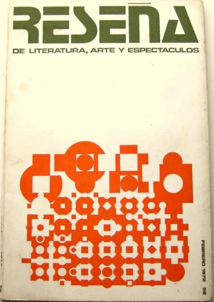 RESENA magazine side cover Issue 52  February 1972
