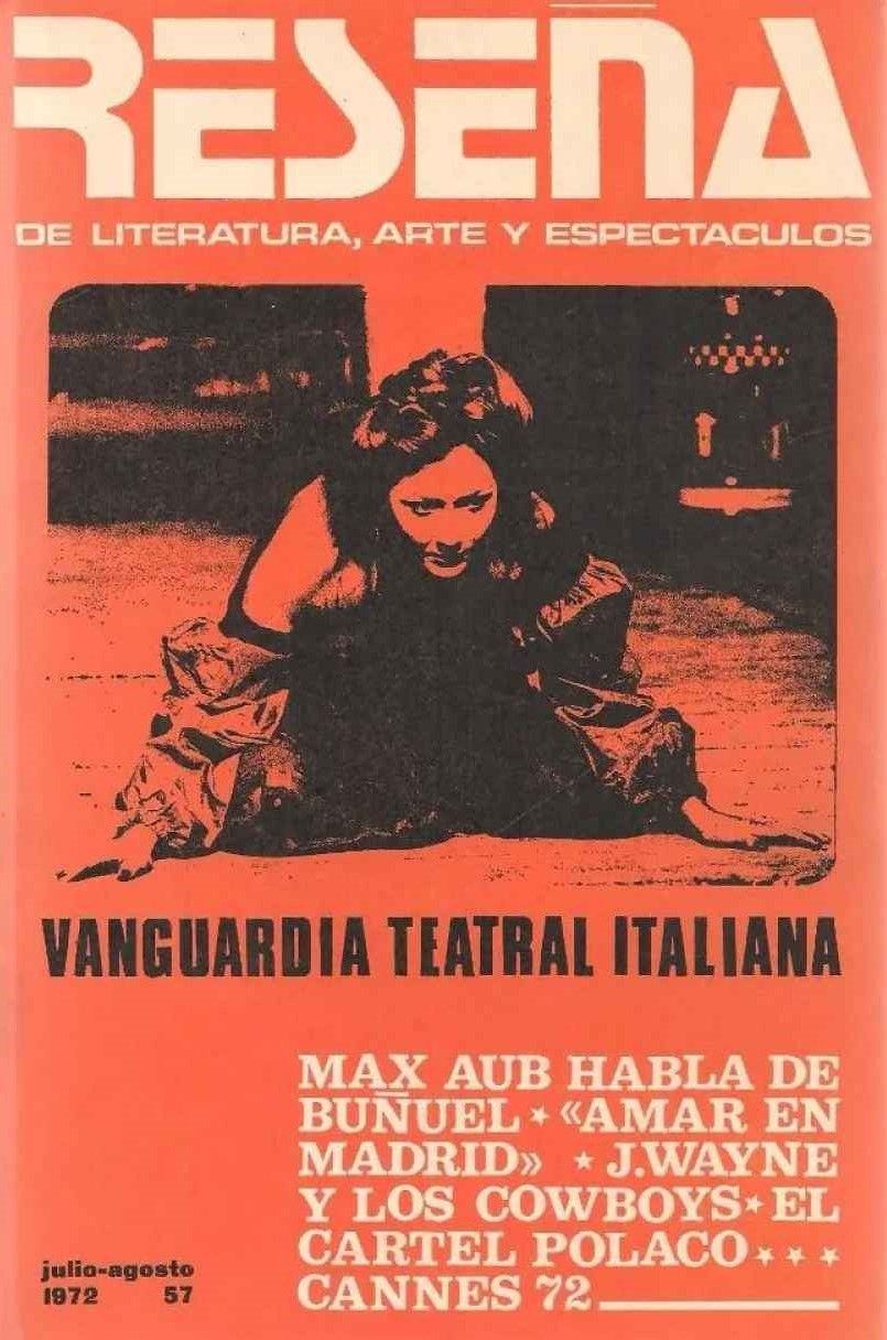 RESENA magazine side cover Issue 57  July/August 1972