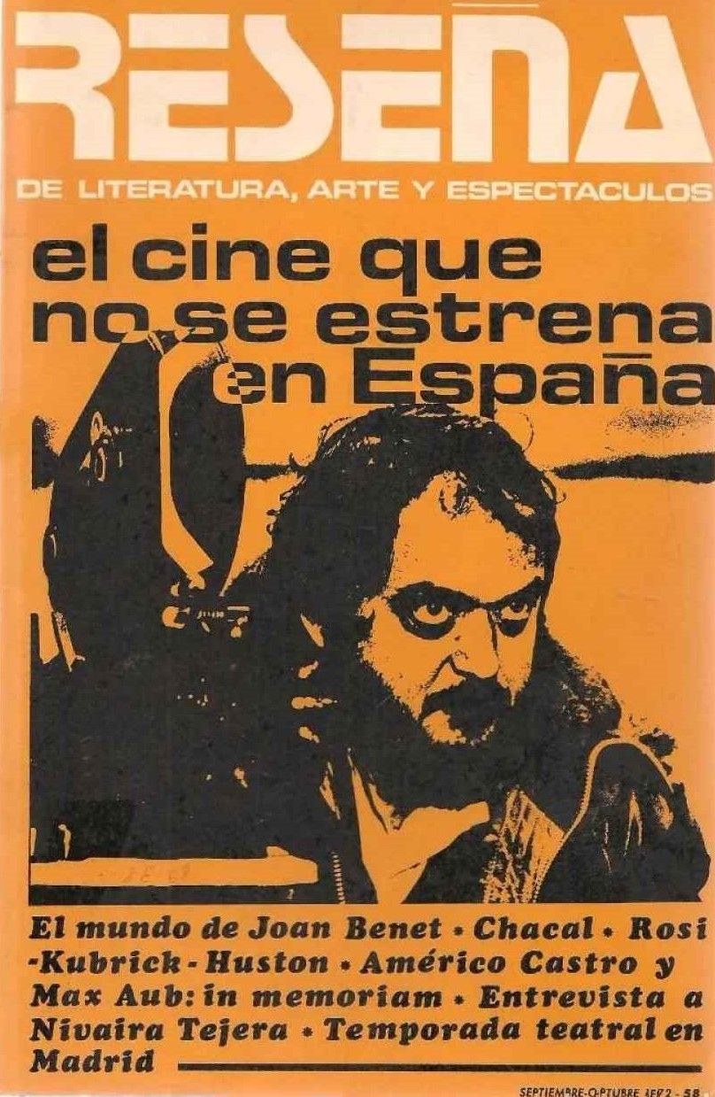RESENA magazine side cover Issue 58  September/October 1972