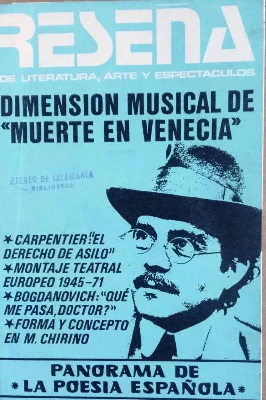 RESENA magazine side cover Issue 59  November 1972