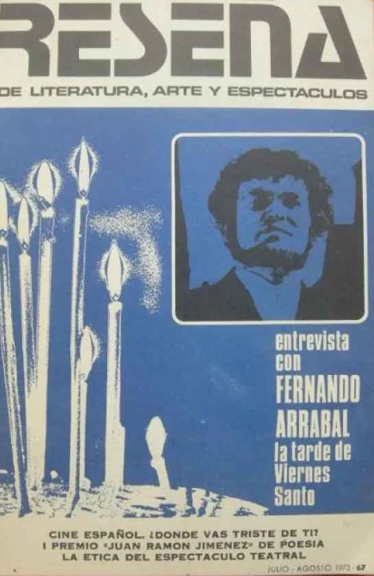 RESENA magazine side cover Issue 67   1973