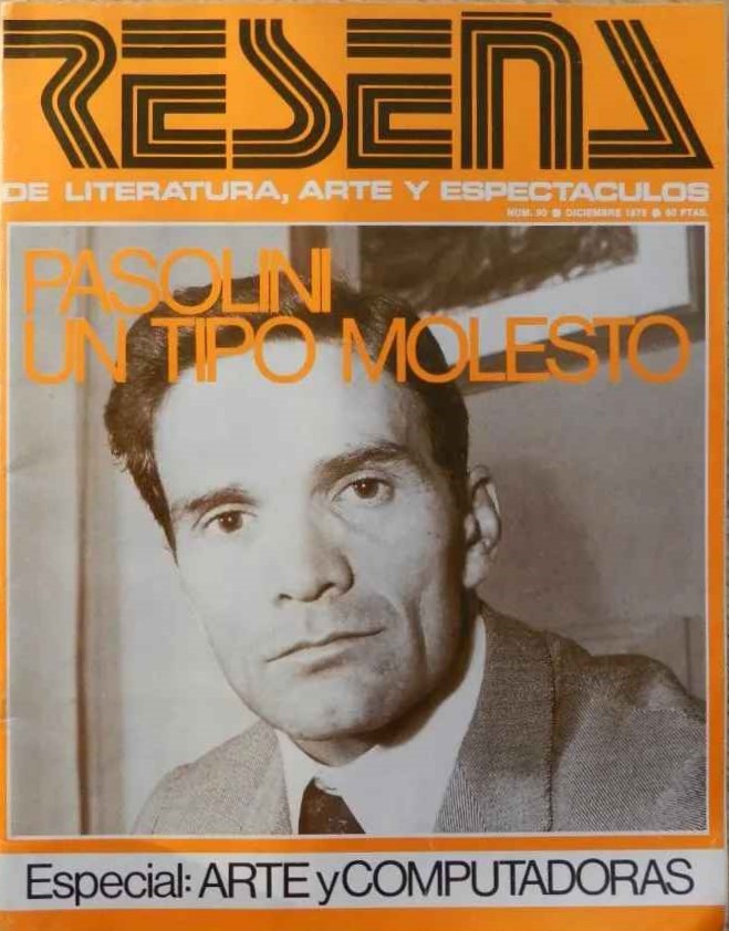 RESENA magazine side cover Issue 90  December 1975