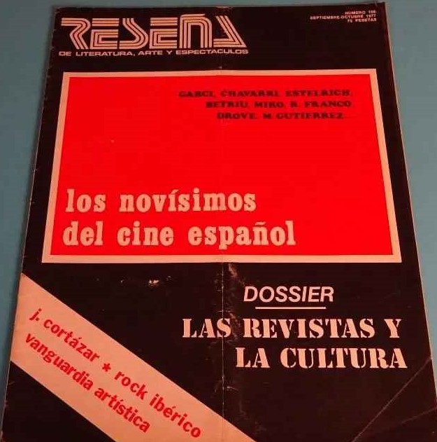 RESENA magazine side cover Issue 108  September/October 1977