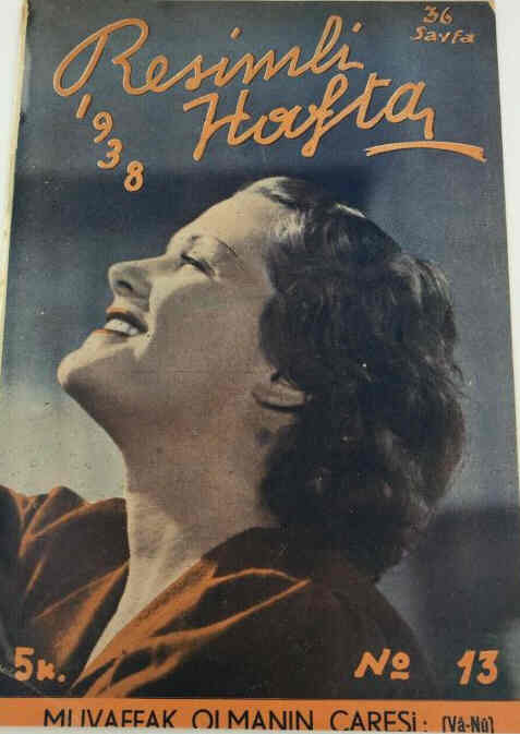 RESIMLI HAFTA magazine side cover Issue 13   1938