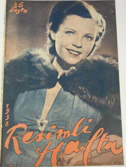 RESIMLI HAFTA magazine side cover Issue 14   1938