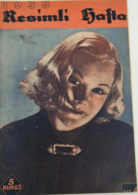 RESIMLI HAFTA magazine side cover Issue 4   1938