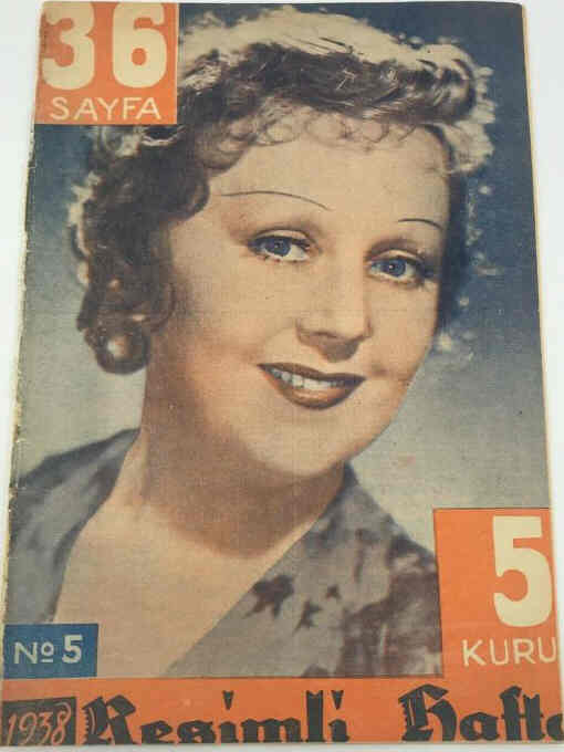 RESIMLI HAFTA magazine side cover Issue 5   1938