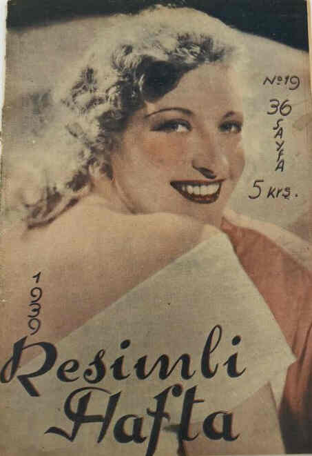 RESIMLI HAFTA magazine side cover Issue 19   1939