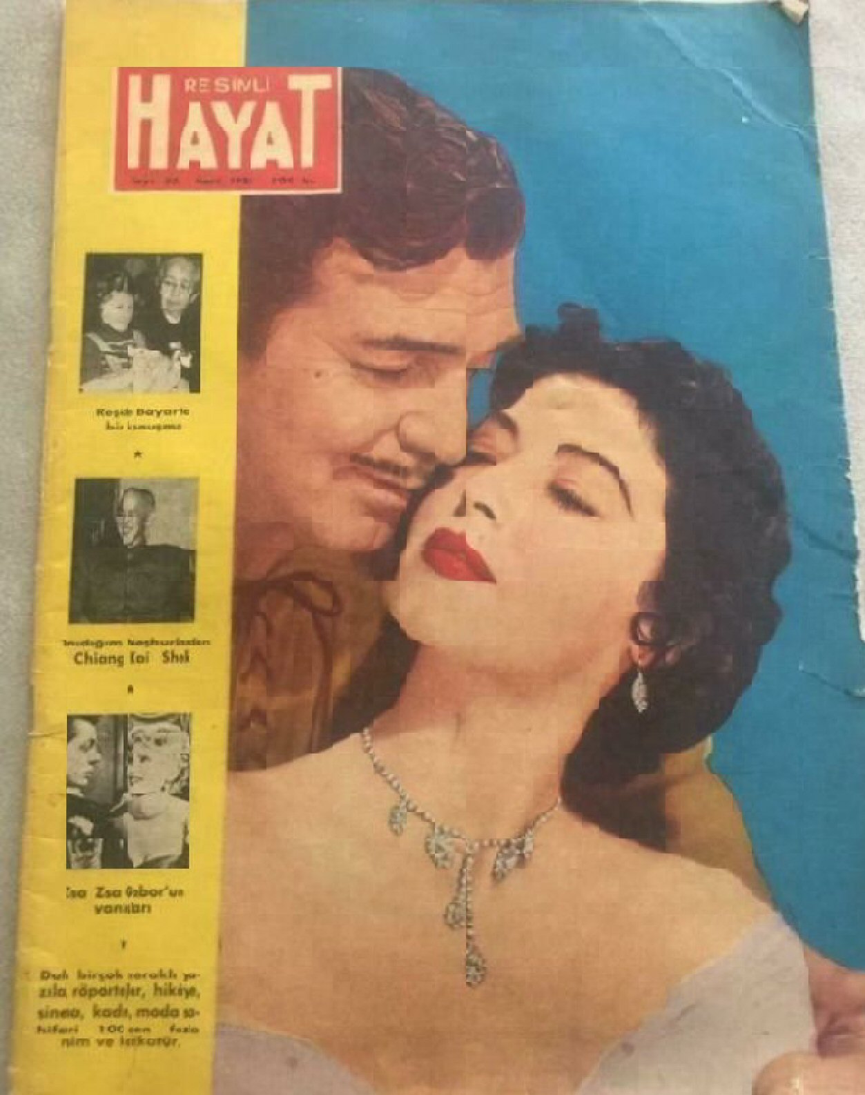 RESIMLI HAYAT magazine side cover   1955