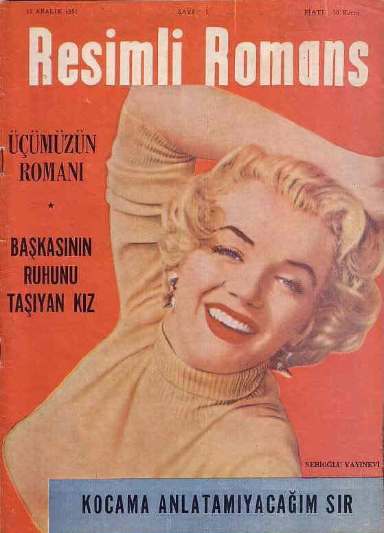 RESIMLI ROMANS magazine side cover Issue 1 13 December 1951