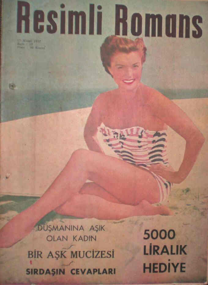 RESIMLI ROMANS magazine side cover Issue 10 17 April 1952