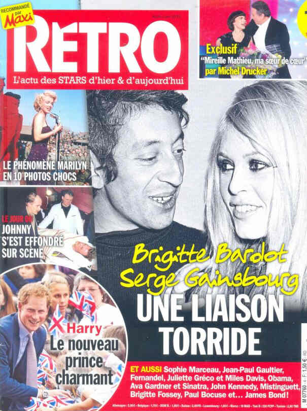 RETRO FRANCE magazine side cover  May 2015