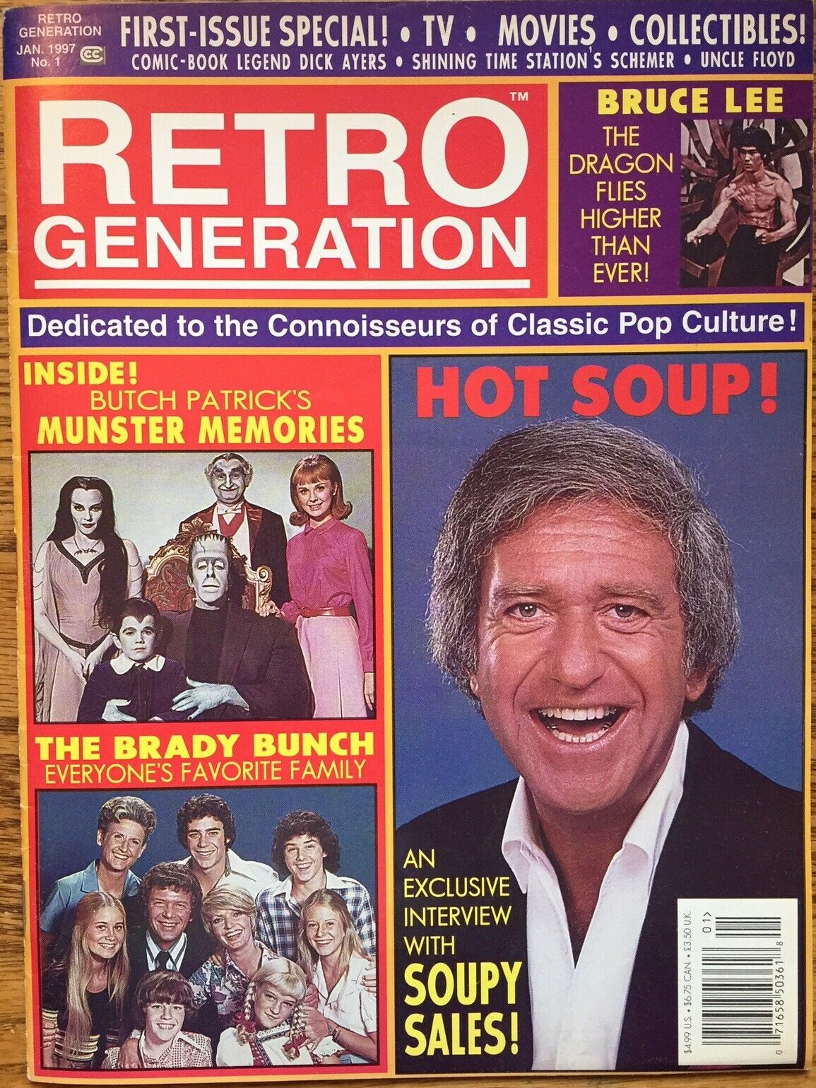 RETRO GENERATION magazine side cover Issue 1  January 1997