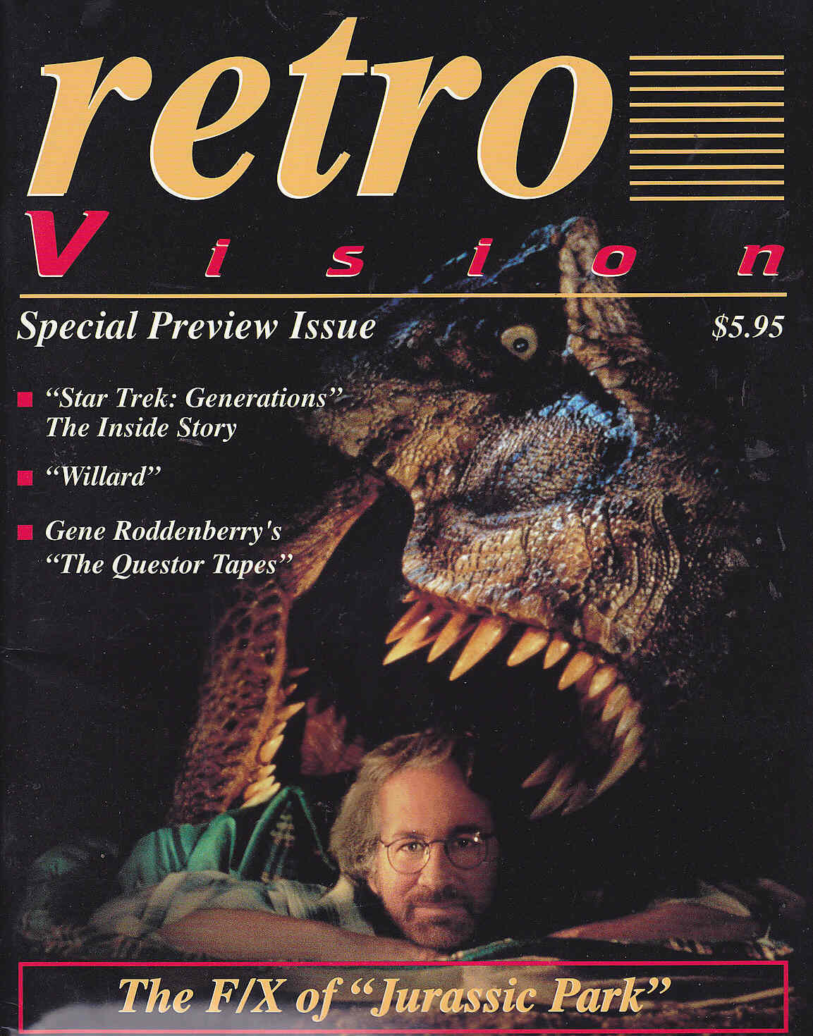 RETRO VISION magazine side cover Special Preview Issue 1997