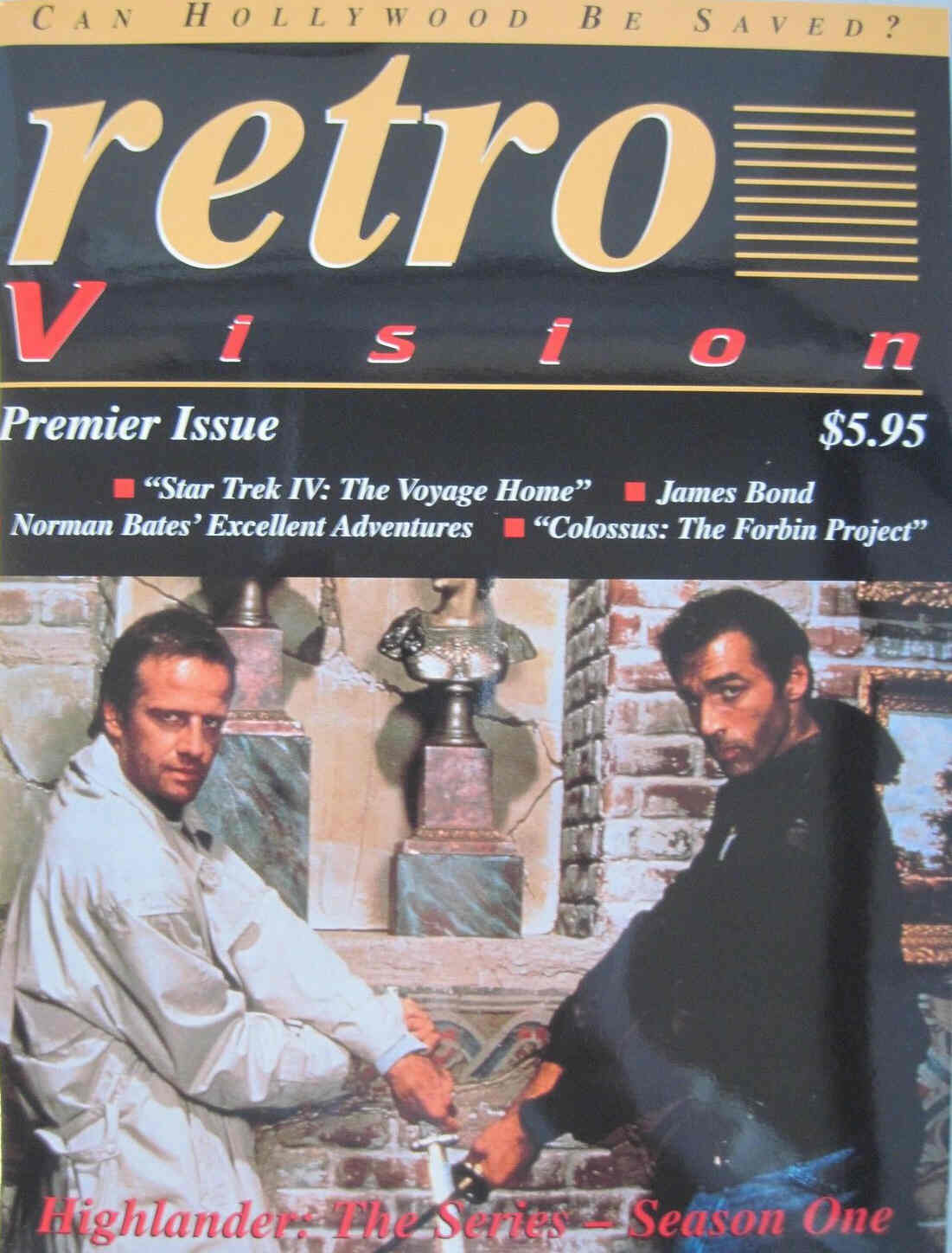 RETRO VISION magazine side cover Issue 1  1997