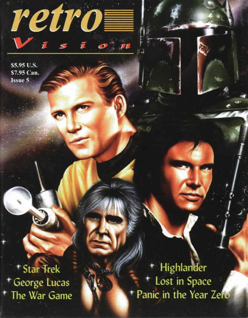 RETRO VISION magazine side cover Issue 5  1998