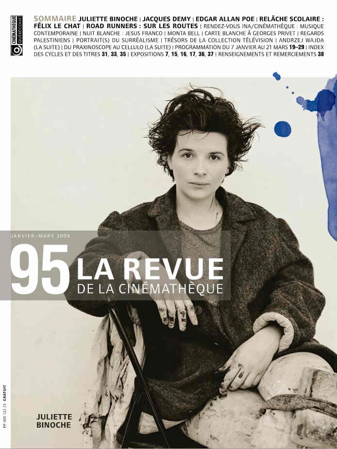 REVUE DE LA CINEMATHEQUE magazine side cover Issue 95 January-March 2009