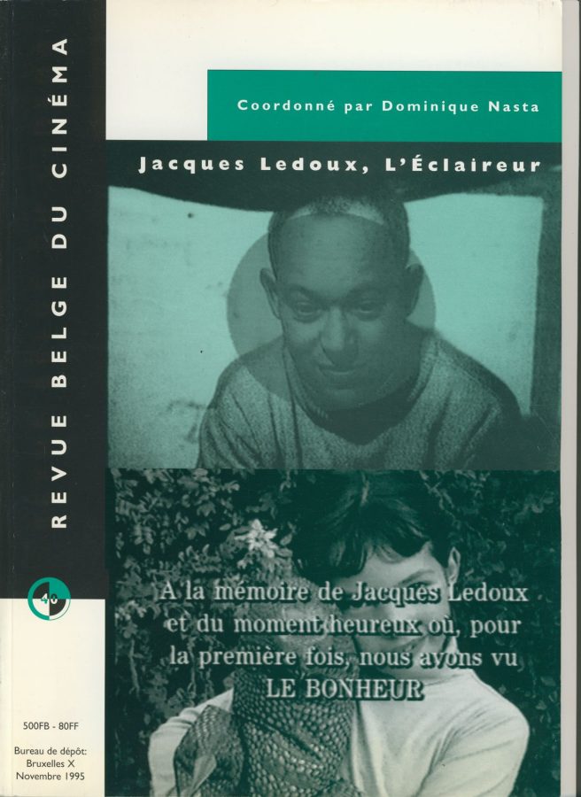 REVUE BELGE DU CINEMA 1962 magazine side cover Issue 40 November 1995