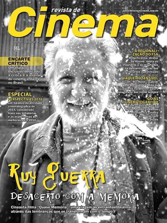 REVISTA DE CINEMA magazine side cover Issue 127 January/February 2016