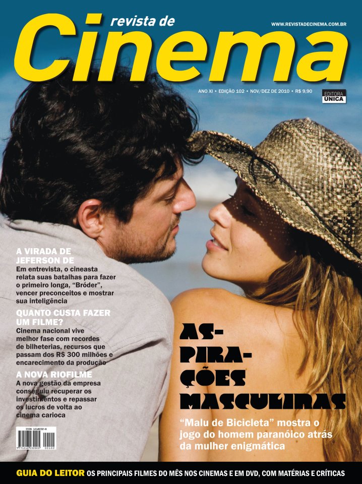 REVISTA DE CINEMA magazine side cover Issue 102 November/December 2010