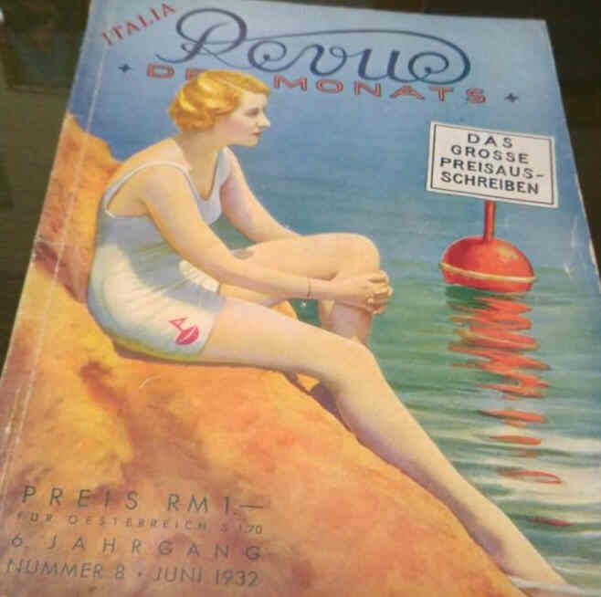REVUE DES MONATS magazine side cover Issue 8  June 1932
