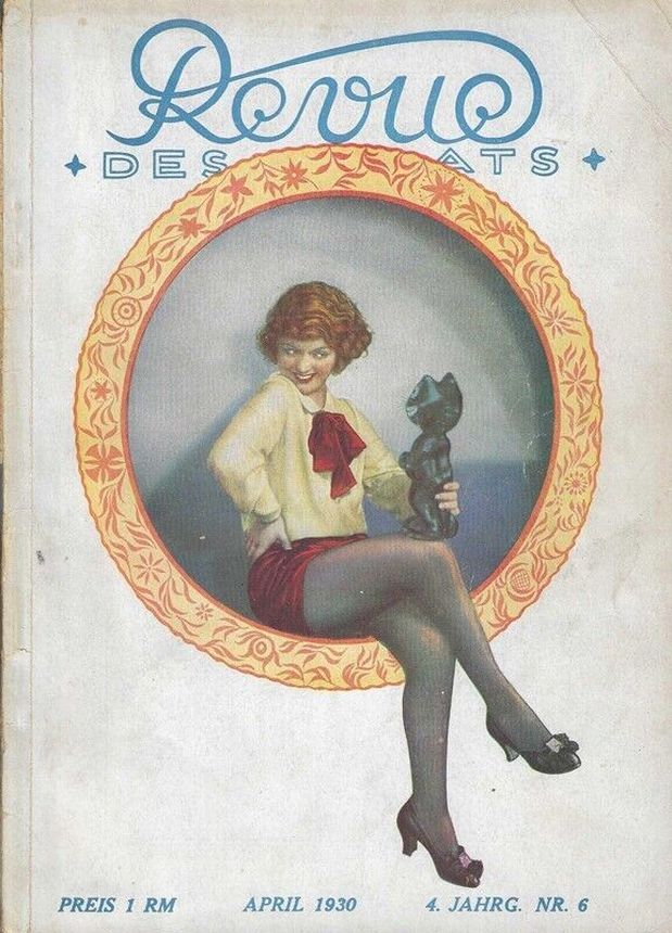 REVUE DES MONATS magazine side cover Issue 6  April 1930