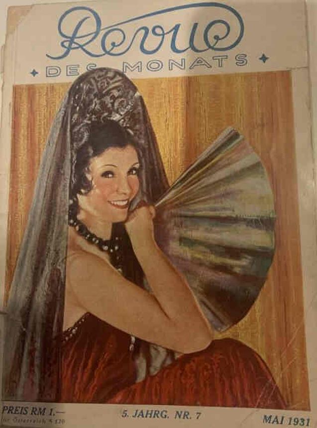 REVUE DES MONATS magazine side cover  May 1931