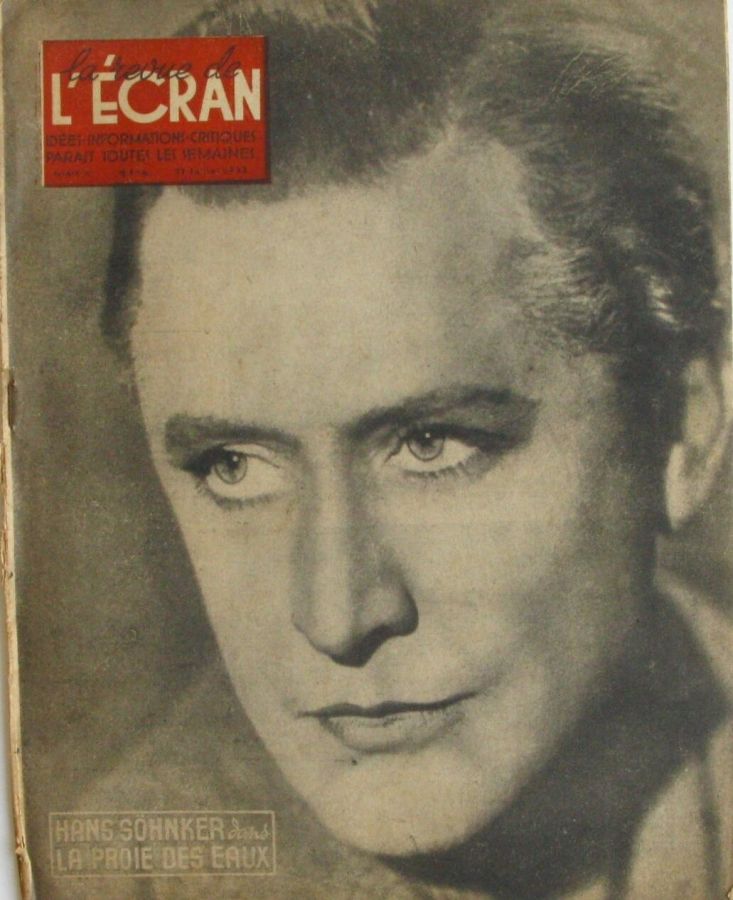REVUE DE L ECRAN magazine side cover Issue 615 22 July 1943