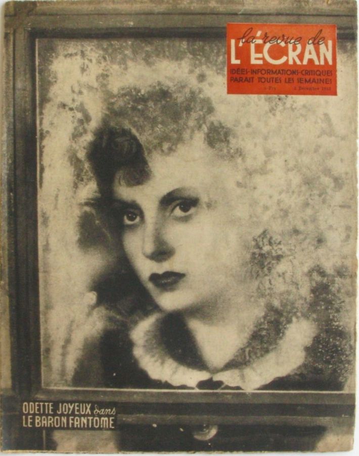 REVUE DE L ECRAN magazine side cover Issue 651 2 December 1943