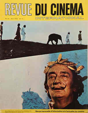 REVUE DU CINEMA INTERNATIONAL magazine side cover Issue 10 April 1970