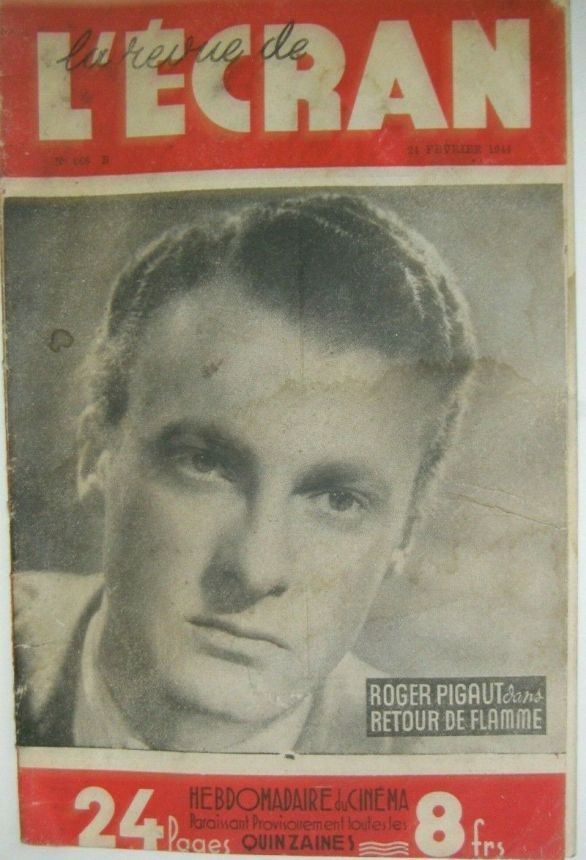 REVUE DE L ECRAN magazine side cover Issue 666 24 February 1944