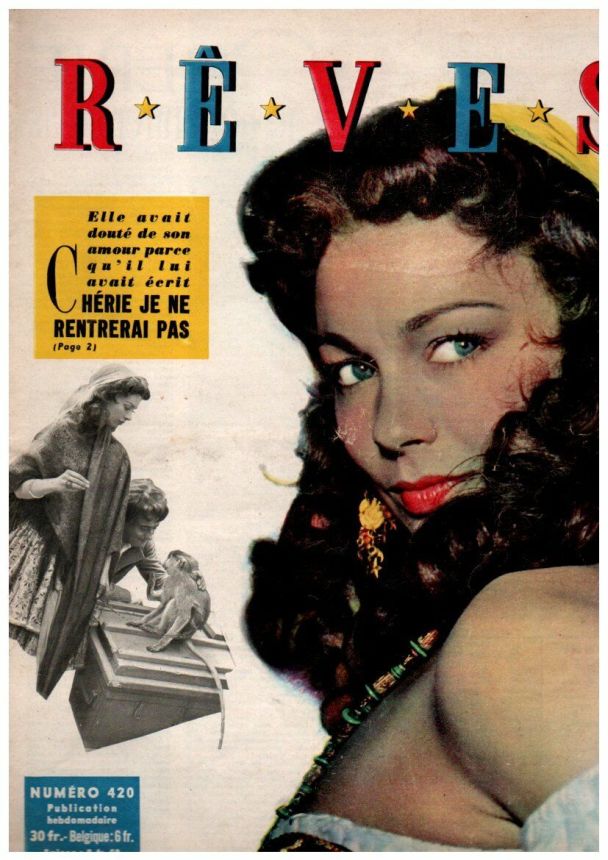REVES magazine side cover Issue 420   1954