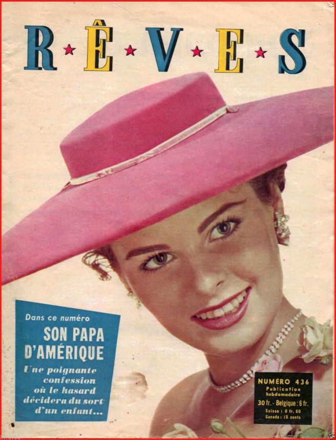 REVES magazine side cover Issue 436   1954
