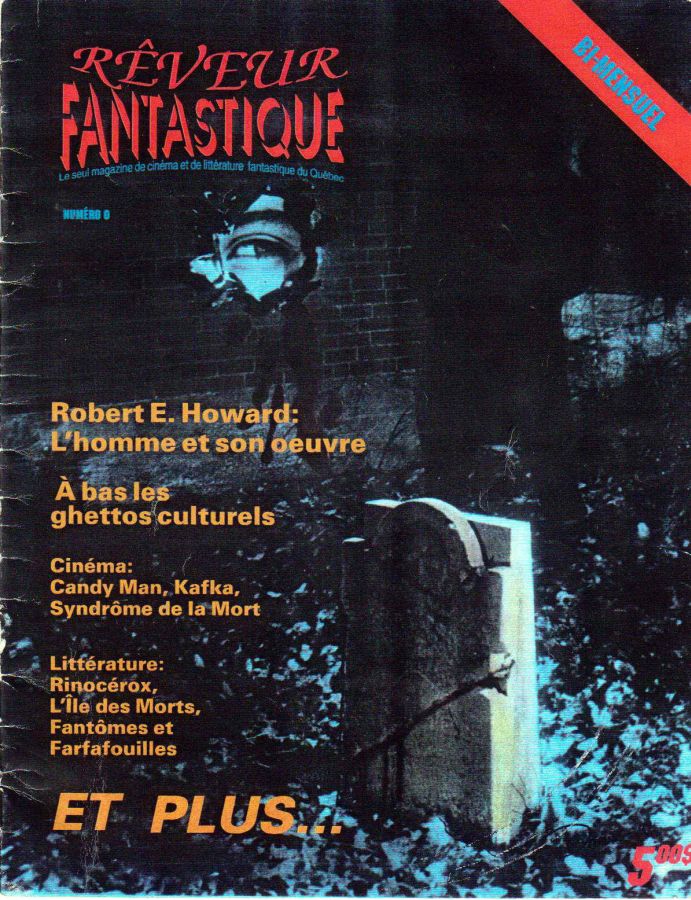 REVEUR FANTASTIQUE magazine side cover  1992