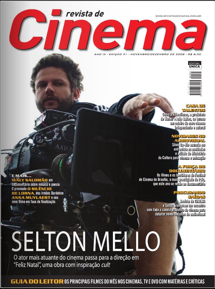 REVISTA DE CINEMA magazine side cover Issue 91 November/December 2008