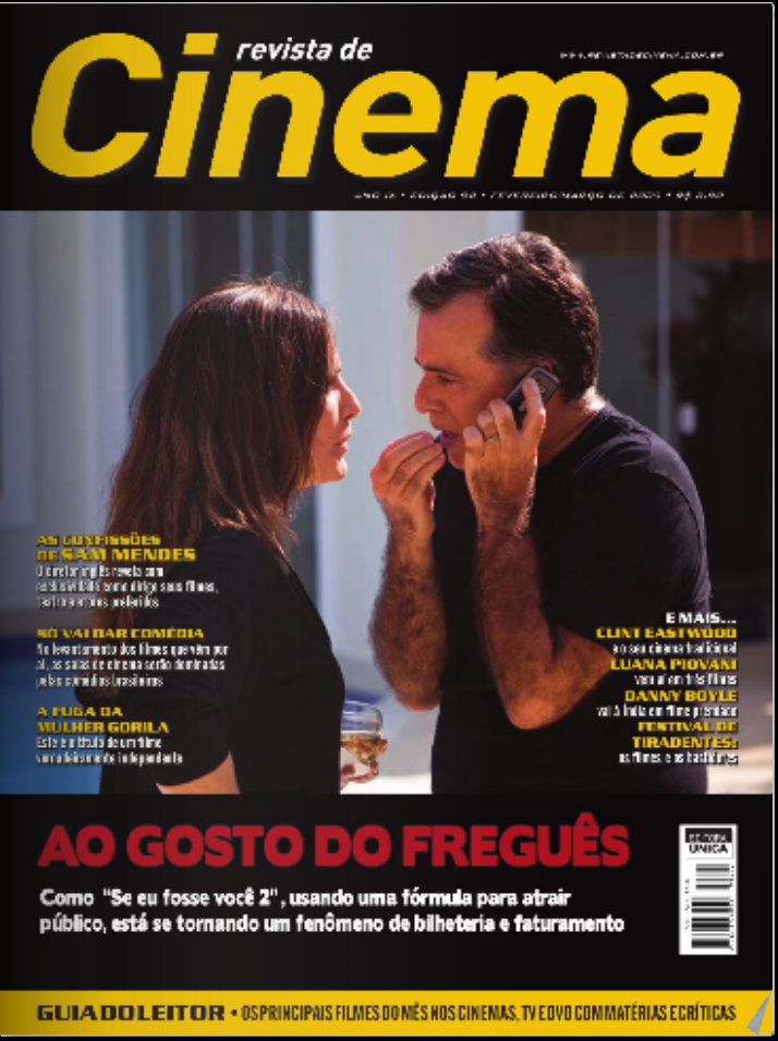 REVISTA DE CINEMA magazine side cover Issue 92 February/March 2009