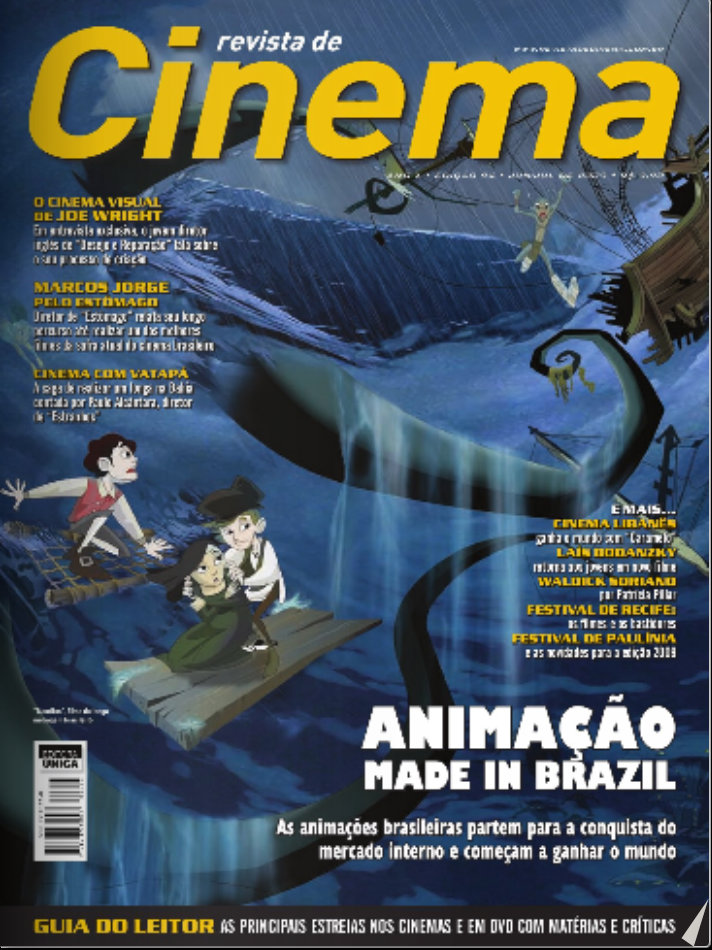 REVISTA DE CINEMA magazine side cover Issue 94 June/July 2009