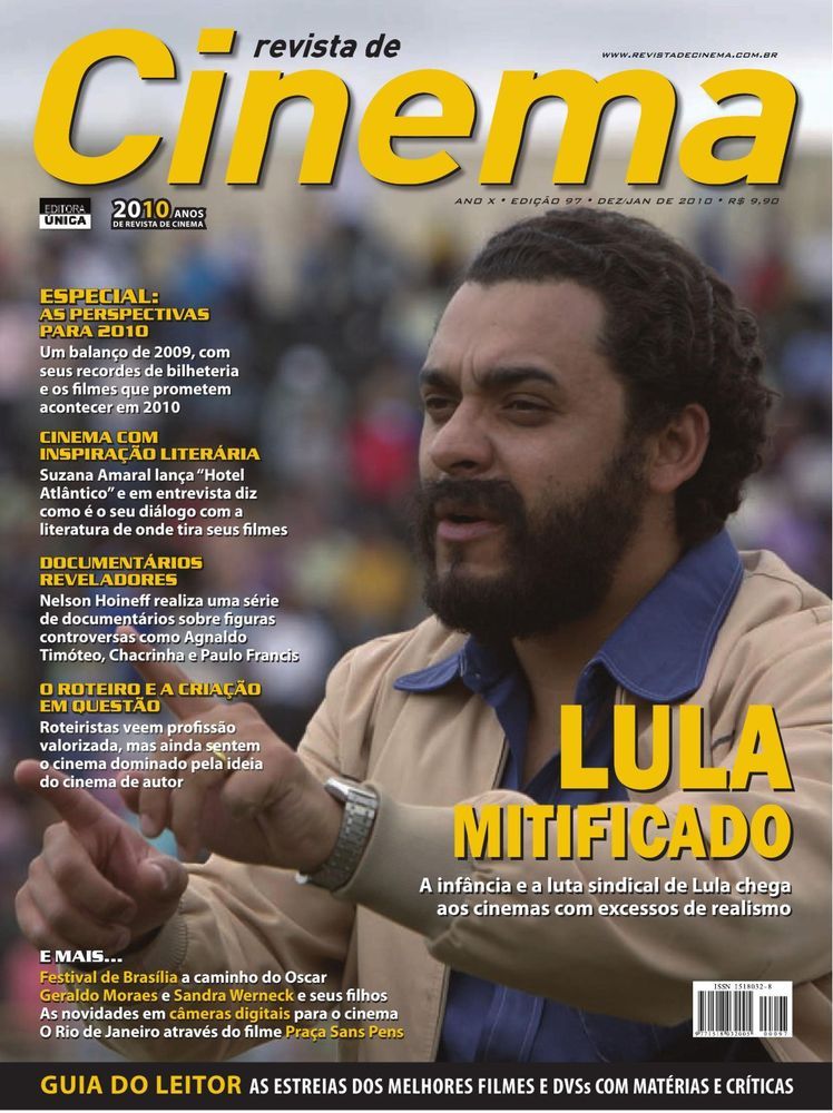 REVISTA DE CINEMA magazine side cover Issue 97 December/Jan 2009