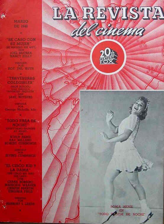 REVISTA DEL CINEMA | LA magazine side cover Vol 4 # 3 - March 1940