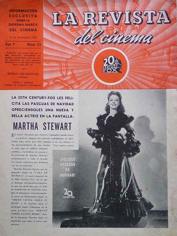 REVISTA DEL CINEMA | LA magazine side cover Vol 9 # 23 - 15 December 1945