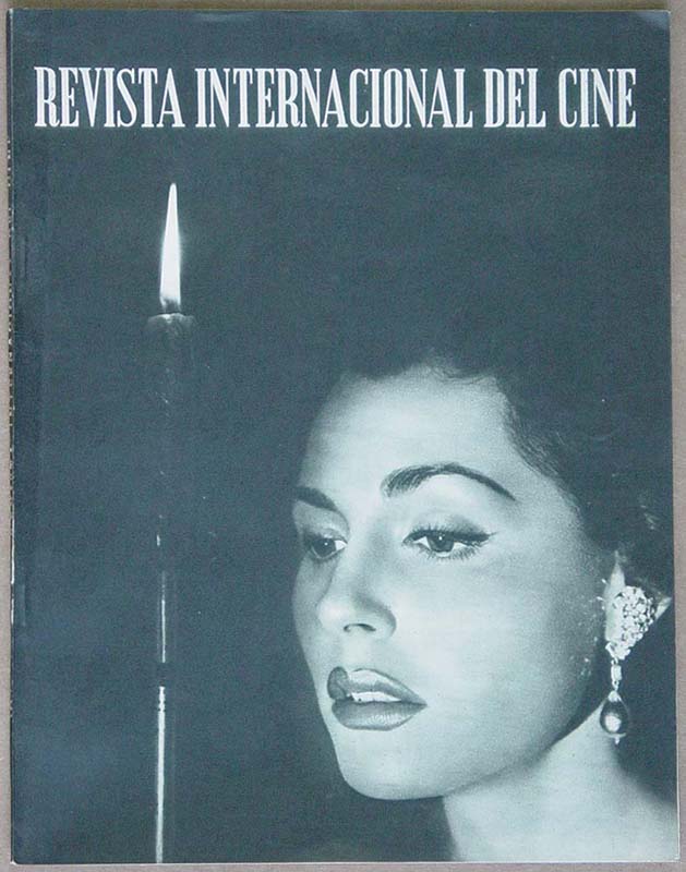 REVISTA INTERNACIONAL DEL CINE magazine side cover Issue 9 November 1954