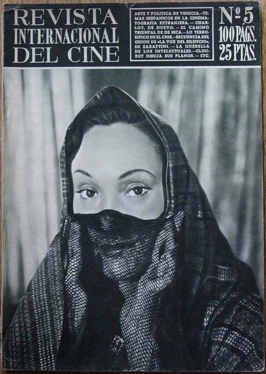 REVISTA INTERNACIONAL DEL CINE magazine side cover Issue 5 December 1952
