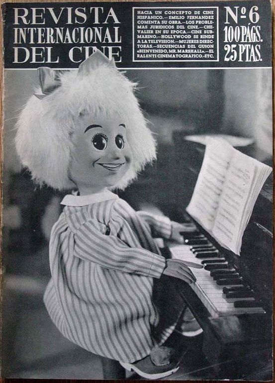 REVISTA INTERNACIONAL DEL CINE magazine side cover Issue 6 January 1953