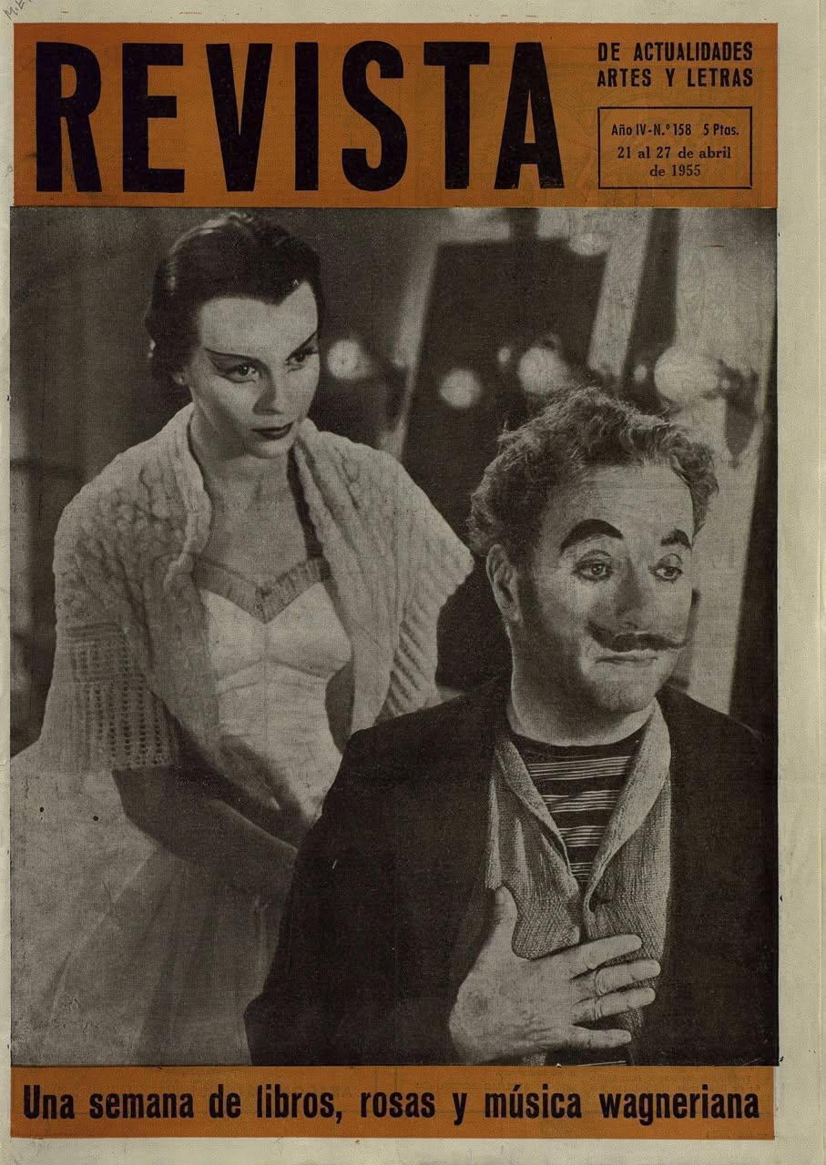 REVISTA DE ACTUALIDADES ARTES Y LETRAS magazine side cover Issue 158 21 April 1955
