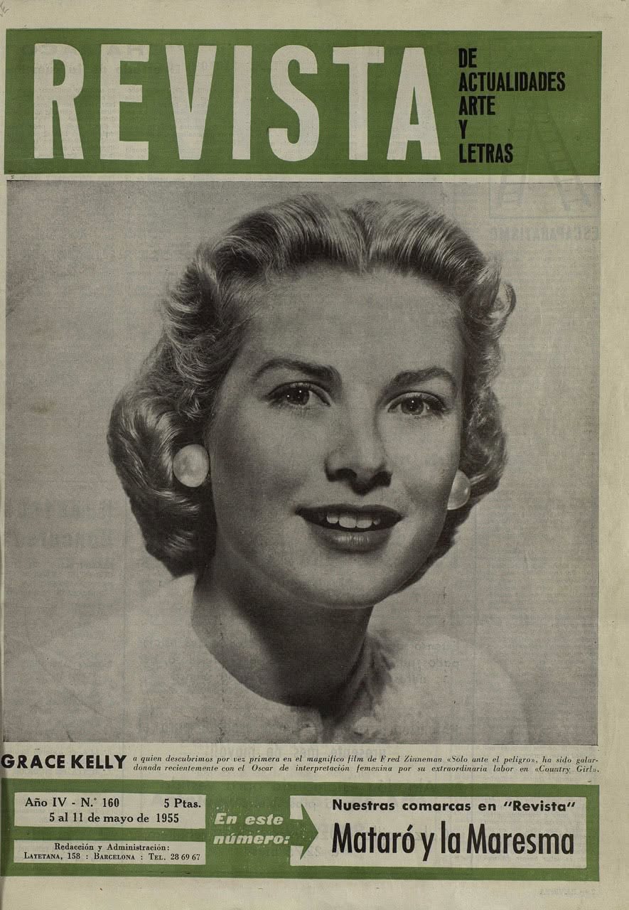 REVISTA DE ACTUALIDADES ARTES Y LETRAS magazine side cover Issue 160 5 May 1955