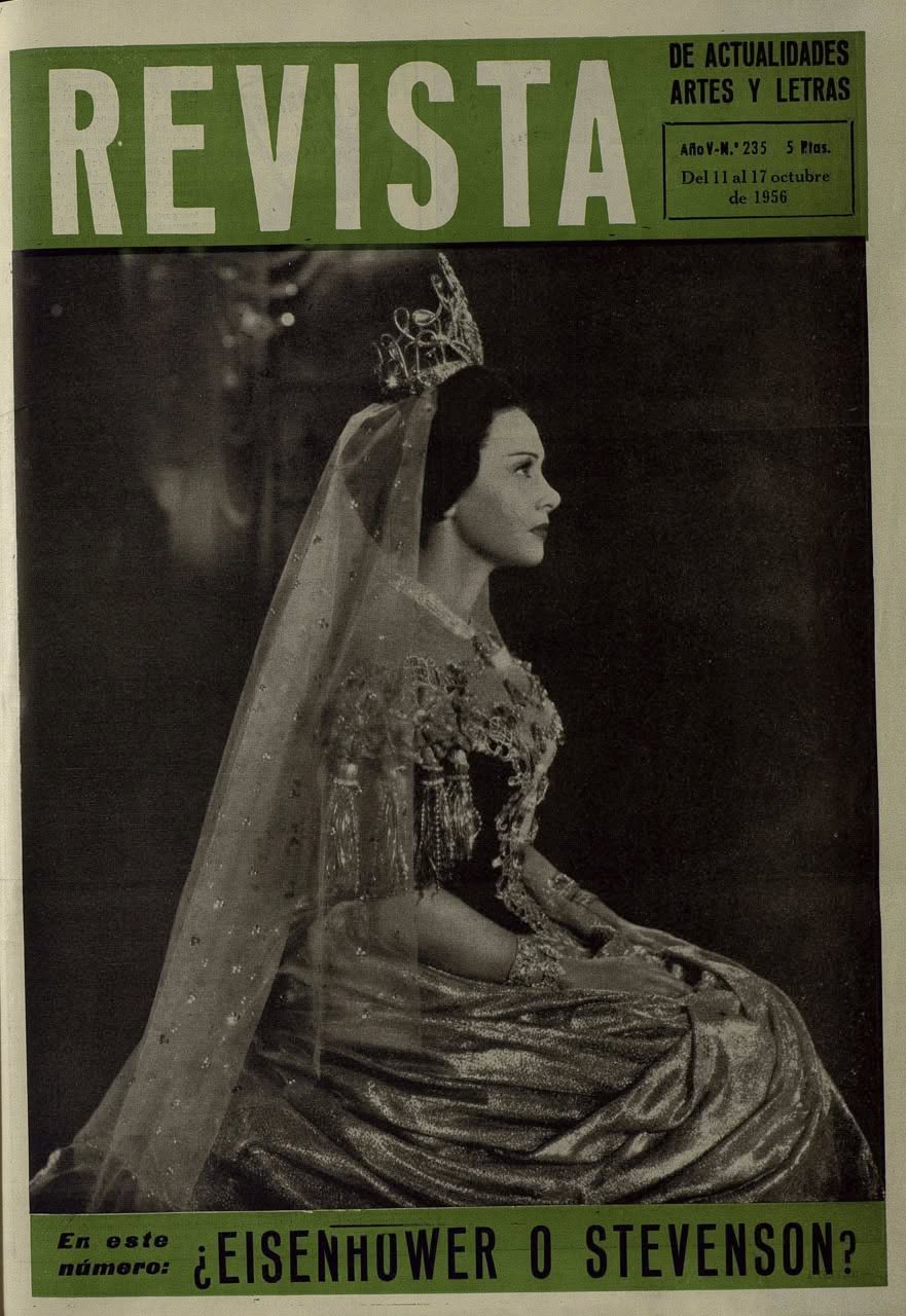REVISTA DE ACTUALIDADES ARTES Y LETRAS magazine side cover Issue 235 11 October 1956
